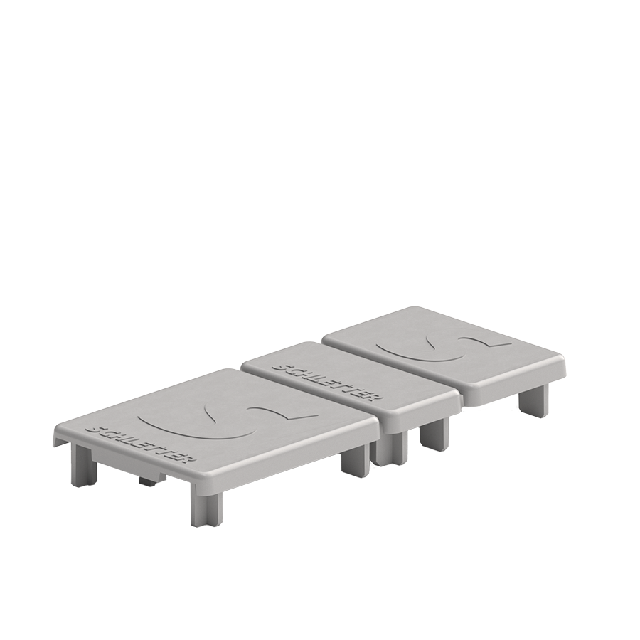 Embout fermeture plastique gris profilé Proline