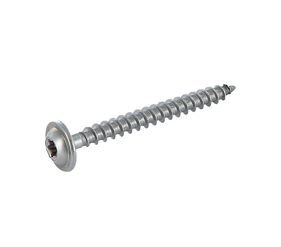 Vis à bois 8x120/80 TX40 à tête plate pointe cut