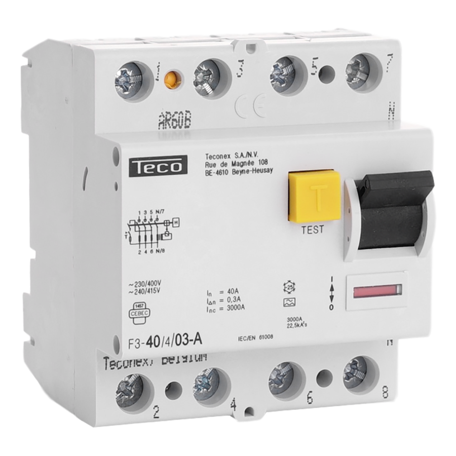 Inter-différentiel TC 4P 40A 300mA type A