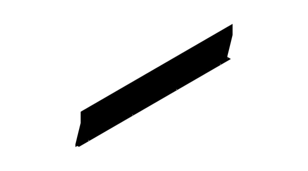 GSE In-Roof abergement faitage central noir 1500mm
