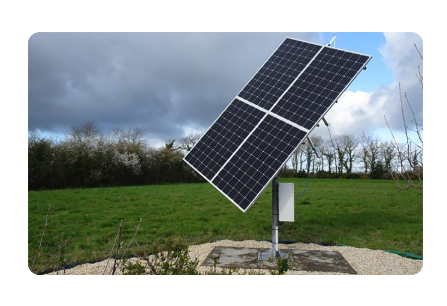 Suiveur solaire Gyrosol 4 modules sur mât