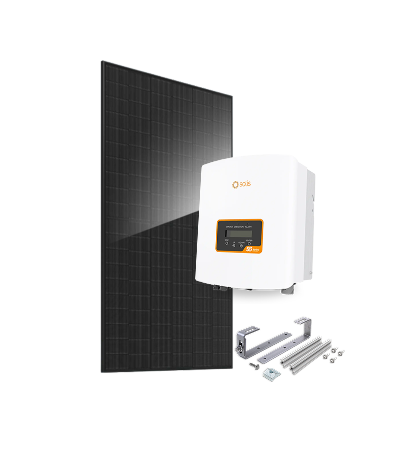 Kit complet 3k JA SOLAR, onduleur Solis S6-GR1P3K MINI pour toiture tuile