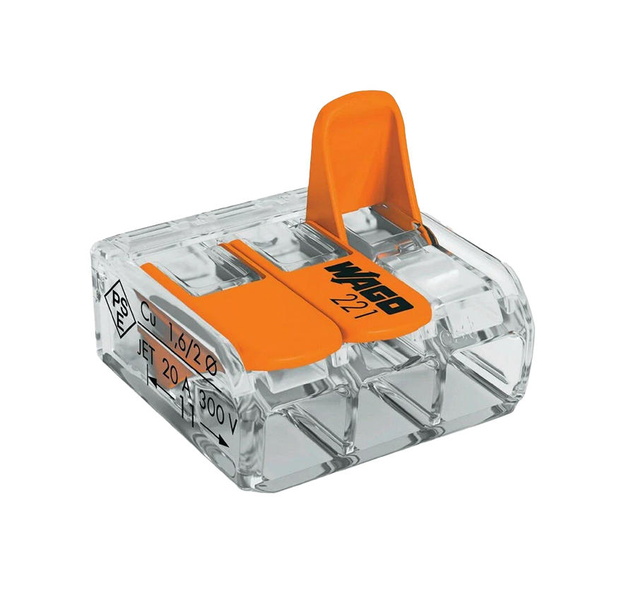 WAGO borne de connexion 3X0.2-4mm² à levier