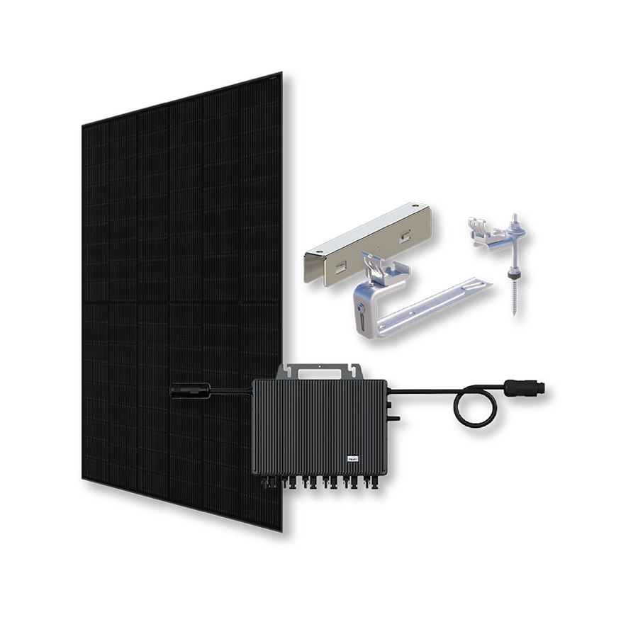 Kit 9 kWc AMERISOLAR 500 et TSUN MX3000 - Ardoise