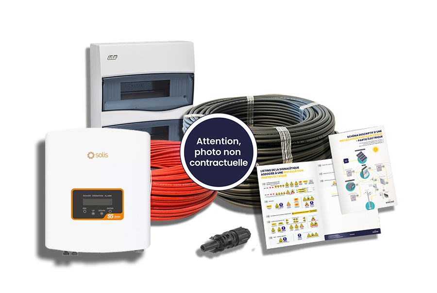 Kit électrique complet SOLIS 3kWc + Soluna 5kWh LV