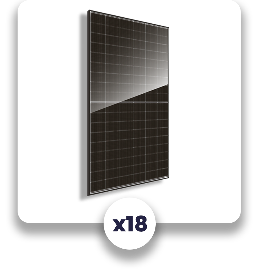 Panneau DAS Solar 500Wc x18