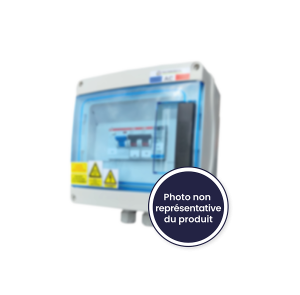 Coffret AC monophasé 3K 20A avec différentiel 300mA