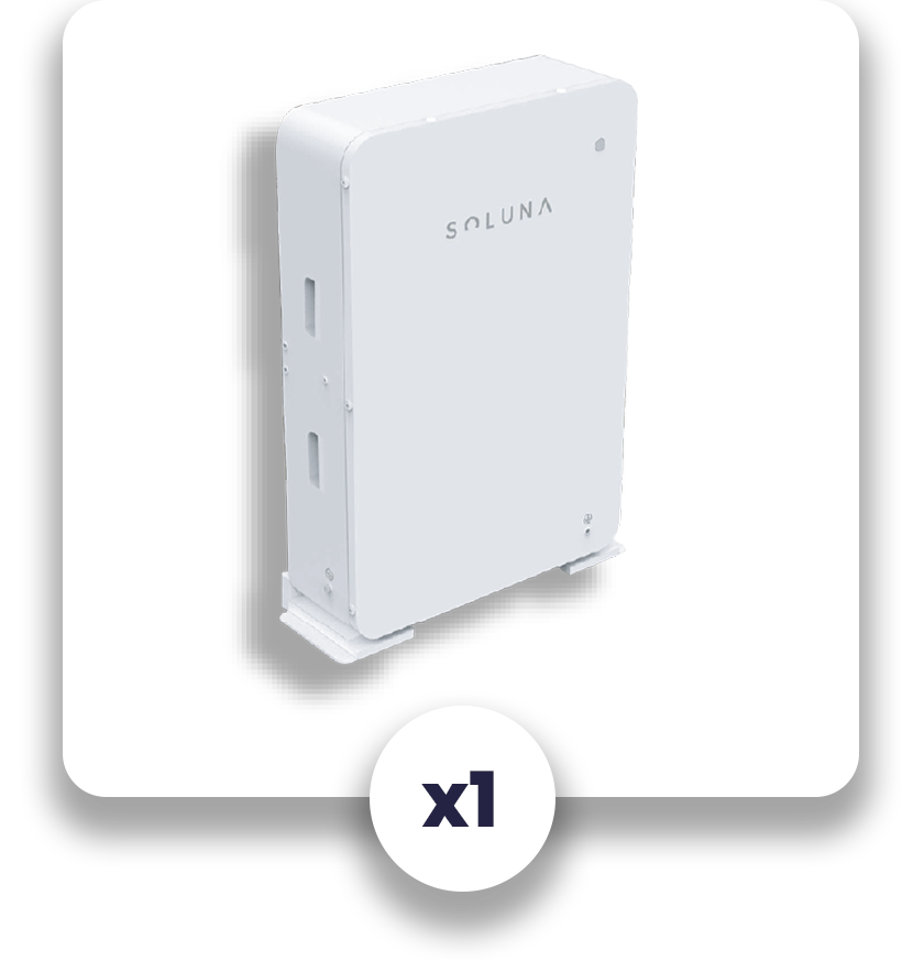 SOLUNA - BATTERIE LITHIUM HV 10KW BLANCHE SOLIS TRIPHASE