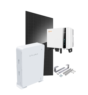 Kit 9 kWc JA SOLAR 500 et onduleur hybride SOLIS + SOLUNA 10kWh HV - Tuile